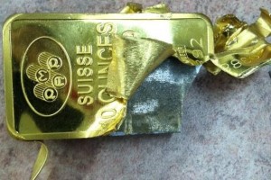 counterfeit PAMP Suisse gold bar