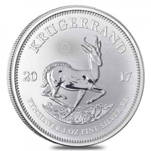 reverse side of the silver edition of the 50th Anniversary South African Krugerrands