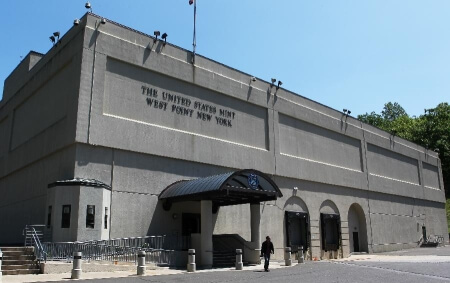 entrance to the West Point branch of the United States Mint