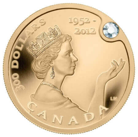of all the diamond gold coins, this is the only one where the diamond is visible from both sides