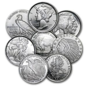 Silver is the metal that most precious metal rounds that are available on the market are made of