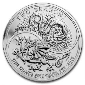 image of the Two Dragons silver coin