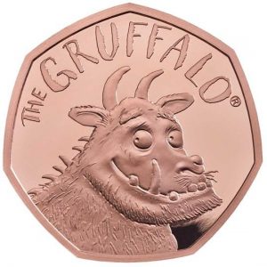 only 600 pieces of the gold version of the Gruffalo coins were minted