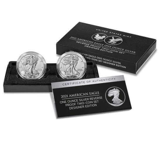 the 2 reverse proof American Silver Eagles in this set cannot be purchased individually