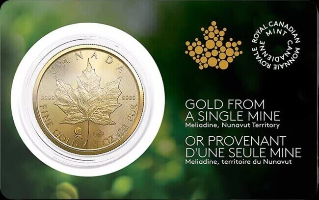 the single sourced Gold Maple Leafs were first issued in 2022