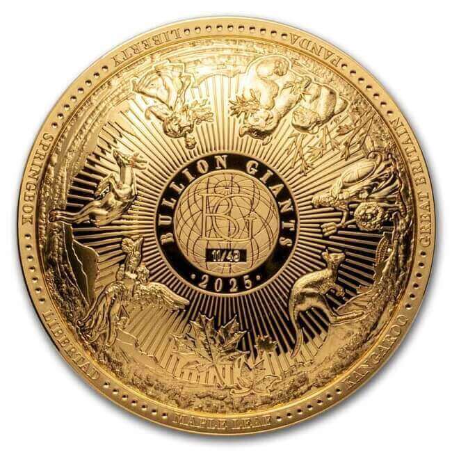 only 49 pieces of the 40 gram gold version of the Solomon Islands Bullion Giants exist