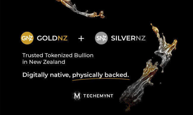 Techemynt GoldNZ and SilverNZ tokens allow investors to trade real physical bullion