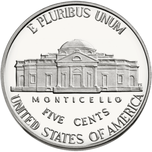 Among all the various valuable junk silver coins listed on this page, it's the 5-Cent coins known as War Nickels that contain the lowest amount of silver.