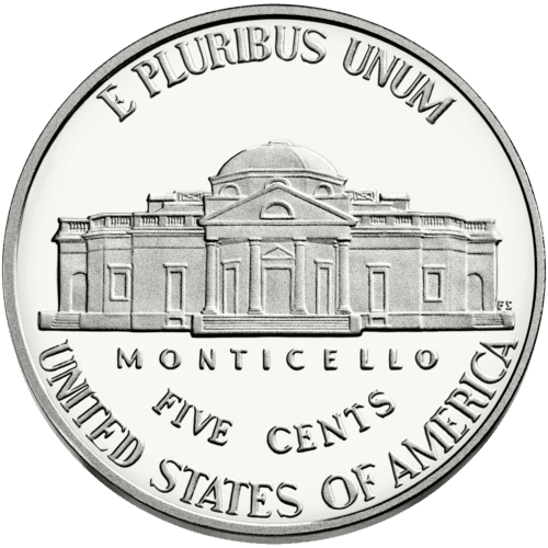 Among all the various valuable junk silver coins listed on this page, it's the 5-Cent coins known as War Nickels that contain the lowest amount of silver.
