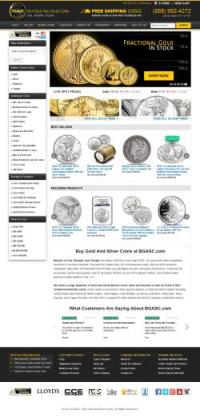 screenshot of the BGASC gold dealer website