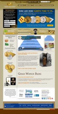 screenshot of the Capital Gold Group gold dealer website