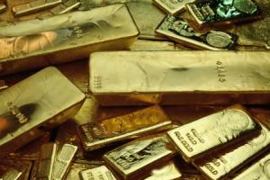various gold bullion bars