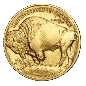 reverse side of the 2017 issue of the brilliant uncirculated 1 oz American Gold Buffaloes reverse side of the 2017 issue of the brilliant uncirculated 1 oz American Gold Buffalo coins