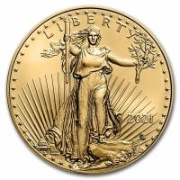 obverse side of the 2021 Type 2 issue of the brilliant uncirculated 1 oz American Eagle coins