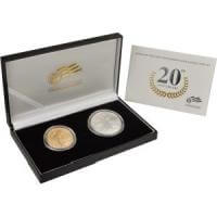 2006 2-Coin - Gold Eagle & Silver Eagle 20th Anniversary Set