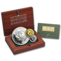 1990 Australia family of precious metals 3 coin proof set