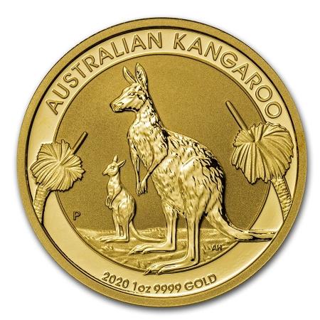 reverse side of the 2020 issue of the Australian Gold Kangaroos