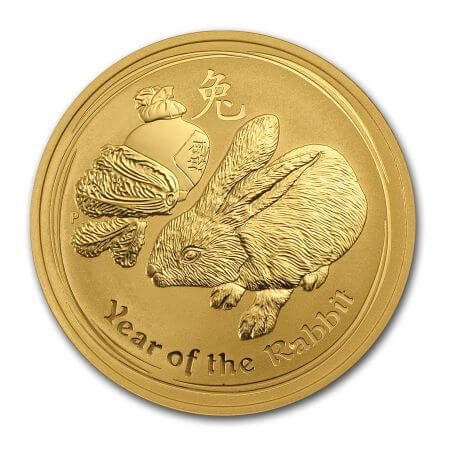 reverse side of the 2011 issue of the Perth Mint Lunar Gold coins
