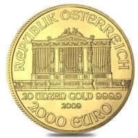 reverse side of the collectible 20 oz Gold Philharmonics that were issued in 2009