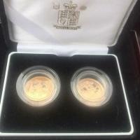 2007 2-Coin Gold Sovereign proof Set