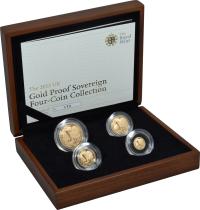 2012 4-Coin proof Set of the Sovereign gold coins