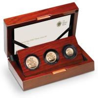 2016 3-Coin Royal Mint Gold Sovereign Standard proof Set