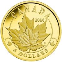 proof 1/10 oz Majestic Maple Leaves 2014