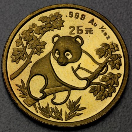 reverse side of the 1992 issue of the Gold Pandas