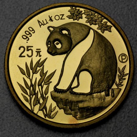 reverse side of the 1993 issue of the Gold Panda