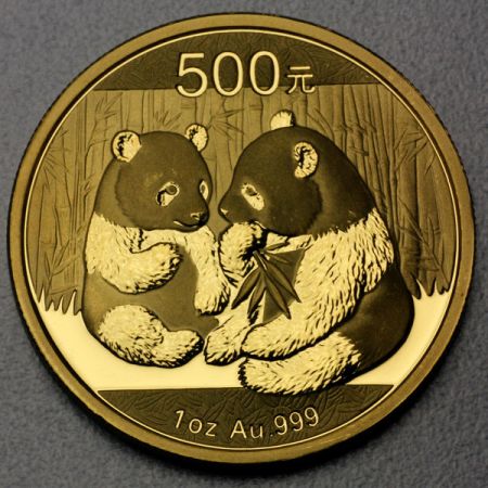 reverse side of the 2009 issue of the Chinese Panda gold coin