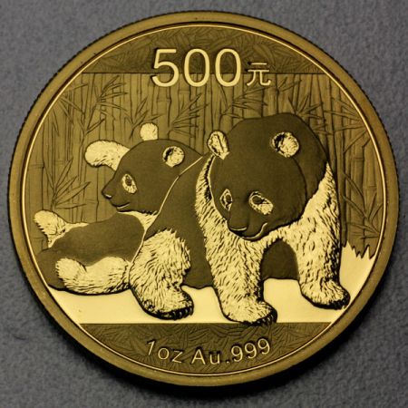 reverse side of the 2010 issue of the China Gold Pandas