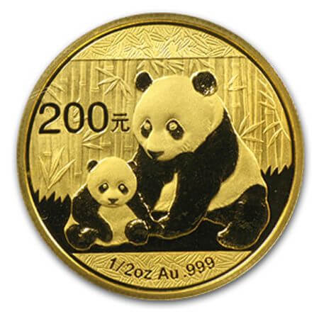 reverse side of the 2012 issue of the China Gold Panda