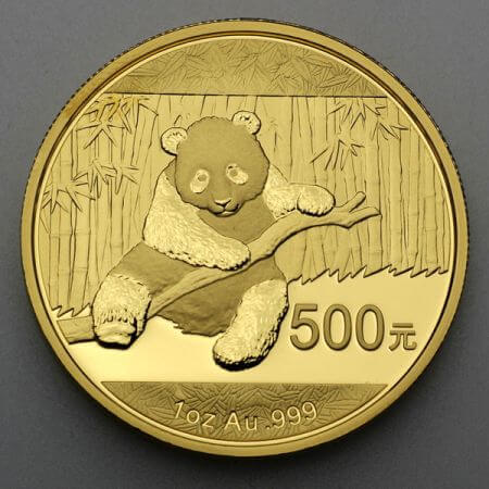 reverse side of the 2014 issue of the China Panda coins
