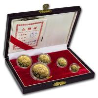 1989 5-Coin Gold Panda Proof Set