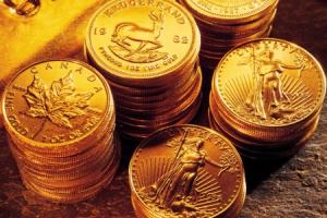 various gold bullion coins