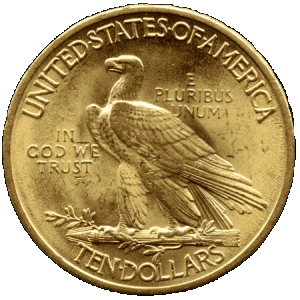 reverse side of the 1932 Indian Head Eagle coin
