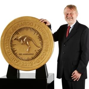 the Perth Mint's world-record holding 1 tonne Australian Gold Kangaroo coin