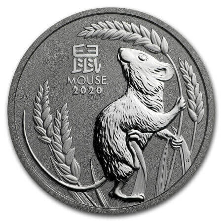 reverse side of the 2020 issue of the Perth Mint Platinum Lunar coins