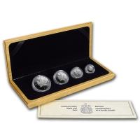 1989 10th Anniversary 4-Coin Platinum Maple Leaf Proof Set