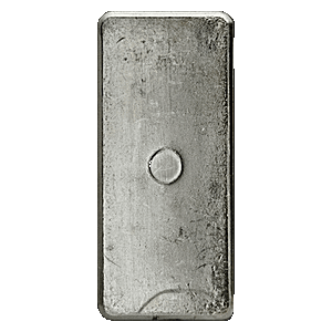 backside view of minted 1 kg Credit Suisse silver bullion bars