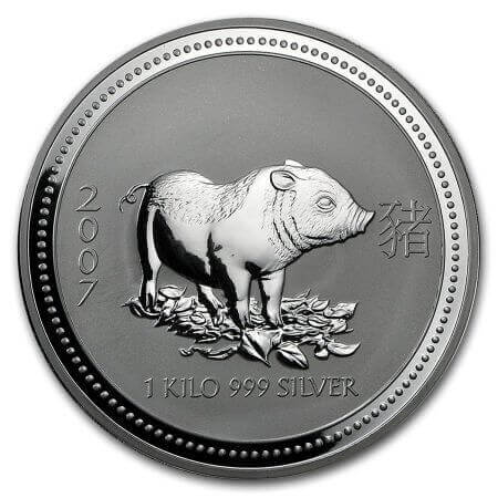 reverse side of the 2007 issue of the Silver Lunar coin