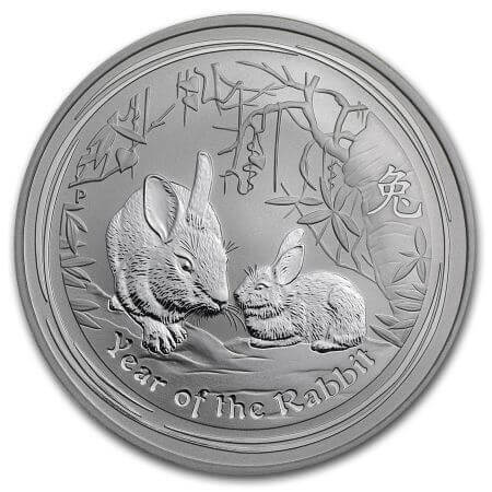 reverse side of the 2011 silver issue of the Australian Lunar Series 2 coin