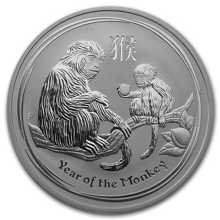 reverse side of the 2016 silver issue of the Perth Mint Lunar Series