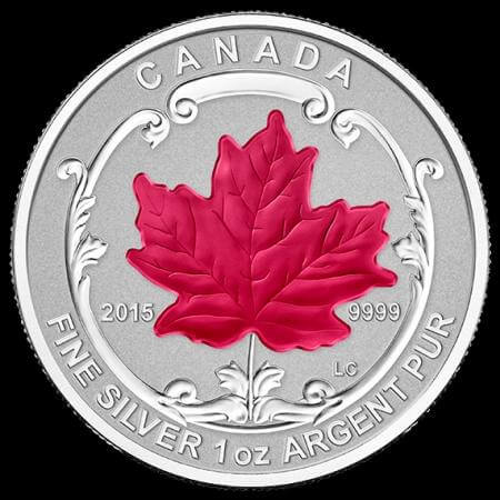 2020 Canada Maple Leaf 4 Seasons Green 1 Ounce Silver Colorized Series!