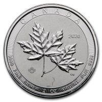 2 oz Silver Twin Maple coin 2020
