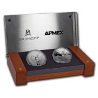 APMEX exclusive 2-Coin Proof/Reverse Proof Silver Libertad Set 2019